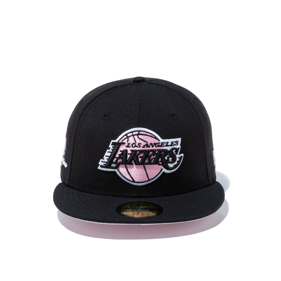 59FIFTY Paisley Under Visor ロサンゼルス・レイカーズ ブラック ピンクアンダーバイザー