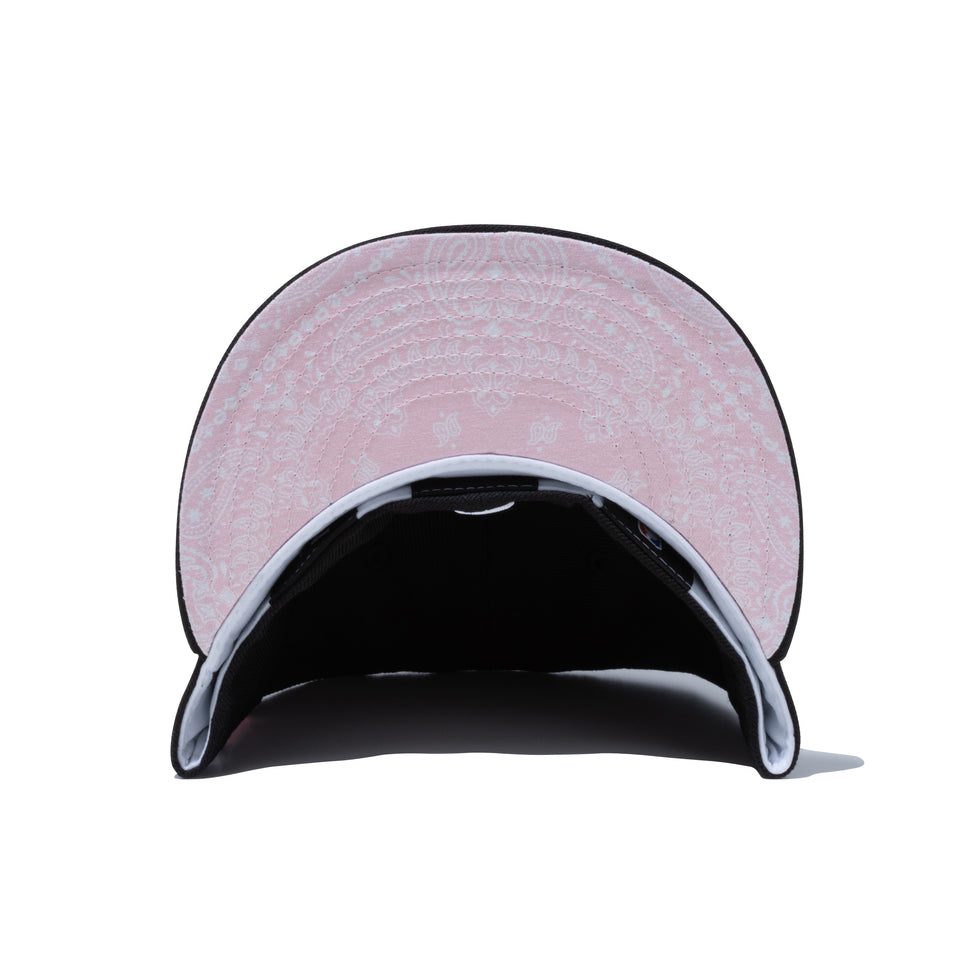59FIFTY Paisley Under Visor ロサンゼルス・レイカーズ ブラック ピンクアンダーバイザー