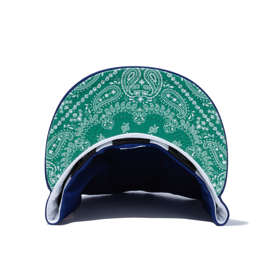 59FIFTY Paisley Under Visor ロサンゼルス・ドジャース ダークロイヤル グリーンアンダーバイザー