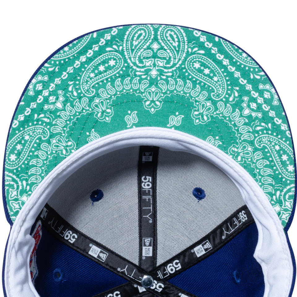 59FIFTY Paisley Under Visor ロサンゼルス・ドジャース ダークロイヤル グリーンアンダーバイザー