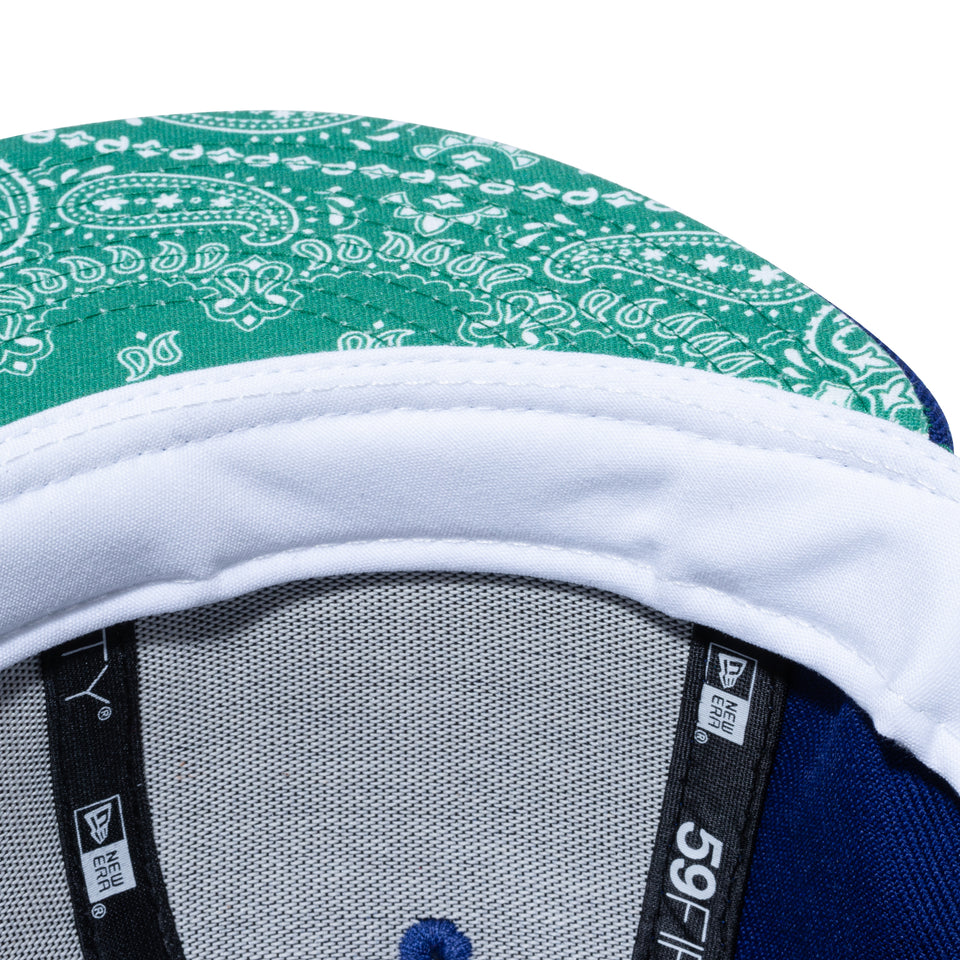 59FIFTY Paisley Under Visor ロサンゼルス・ドジャース ダークロイヤル グリーンアンダーバイザー