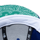 59FIFTY Paisley Under Visor ロサンゼルス・ドジャース ダークロイヤル グリーンアンダーバイザー