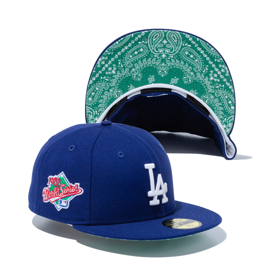59FIFTY Paisley Under Visor ロサンゼルス・ドジャース ダークロイヤル グリーンアンダーバイザー