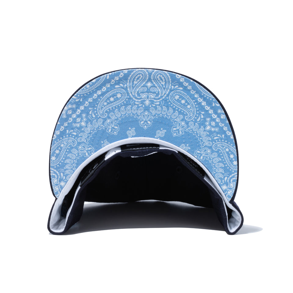 59FIFTY Paisley Under Visor ロサンゼルス・ドジャース ネイビー ブルーアンダーバイザー