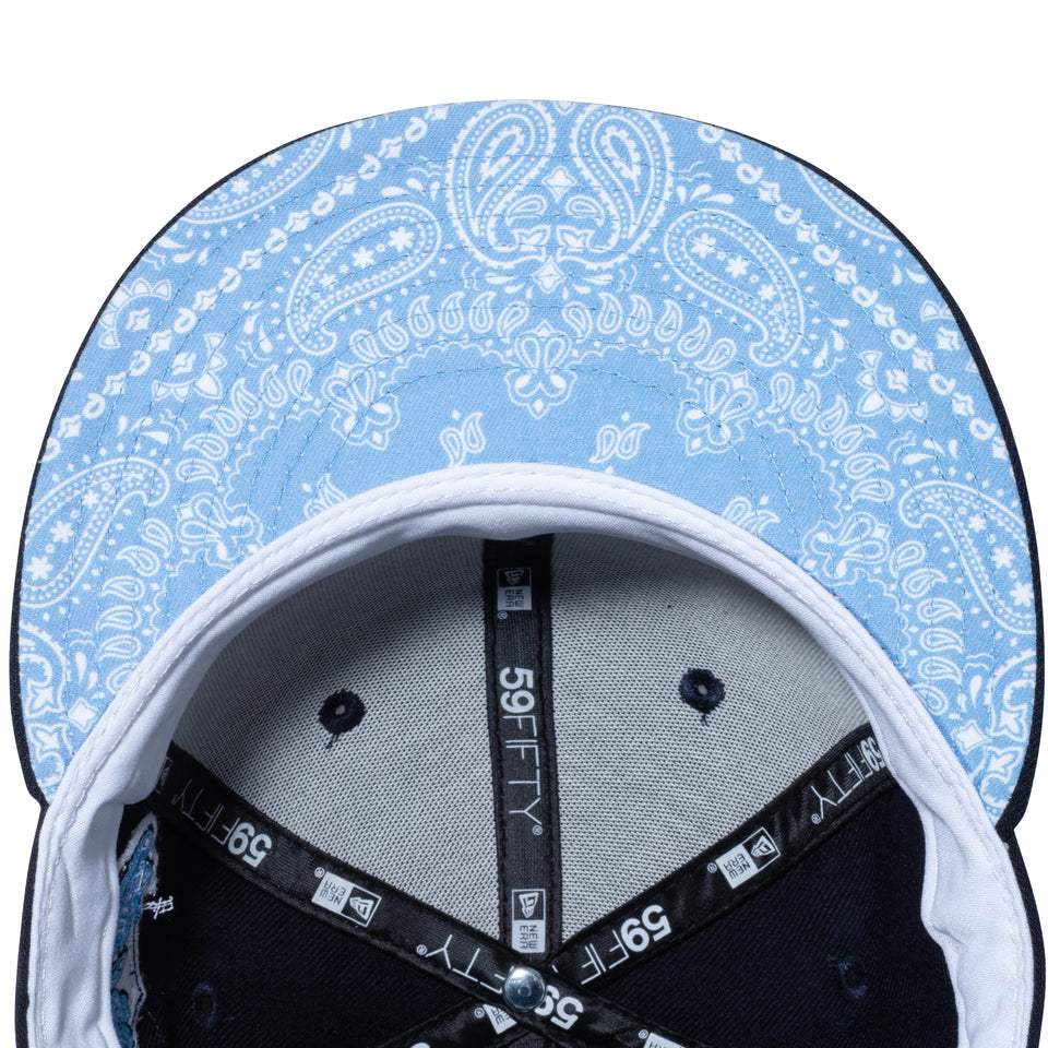 59FIFTY Paisley Under Visor ロサンゼルス・ドジャース ネイビー ブルーアンダーバイザー