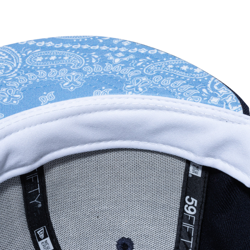 59FIFTY Paisley Under Visor ロサンゼルス・ドジャース ネイビー ブルーアンダーバイザー