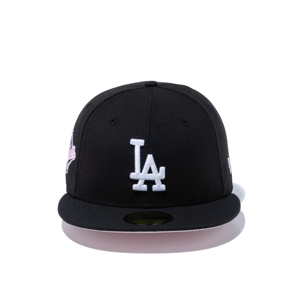 59FIFTY Paisley Under Visor ロサンゼルス・ドジャース ブラック ピンクアンダーバイザー