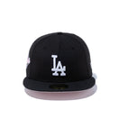 59FIFTY Paisley Under Visor ロサンゼルス・ドジャース ブラック ピンクアンダーバイザー