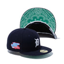 59FIFTY Paisley Under Visor デトロイト・タイガース ネイビー グリーンアンダーバイザー