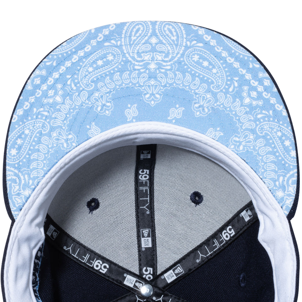 59FIFTY Paisley Under Visor デトロイト・タイガース ネイビー ブルーアンダーバイザー