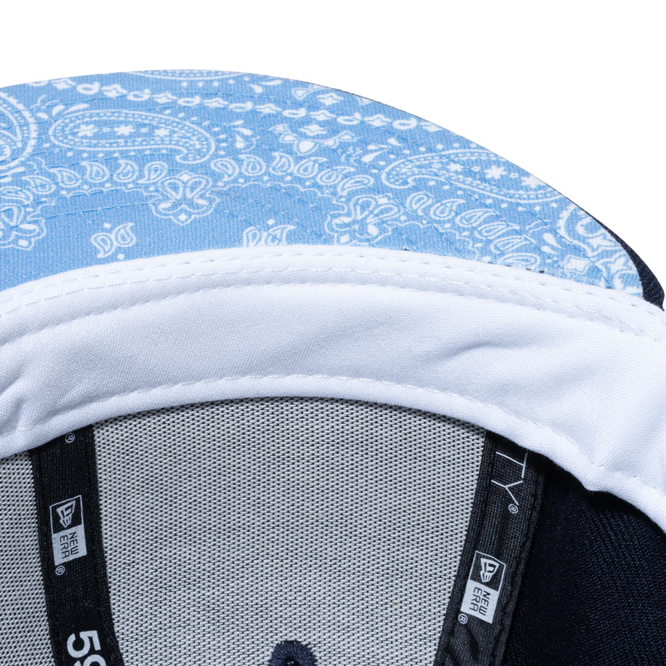 59FIFTY Paisley Under Visor デトロイト・タイガース ネイビー ブルーアンダーバイザー
