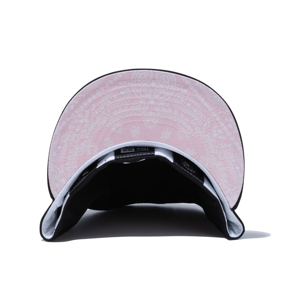 59FIFTY Paisley Under Visor デトロイト・タイガース ブラック ピンクアンダーバイザー