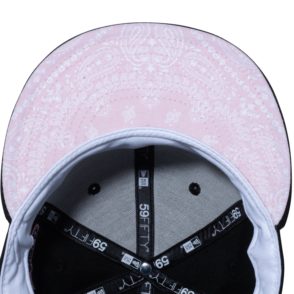 59FIFTY Paisley Under Visor デトロイト・タイガース ブラック ピンクアンダーバイザー