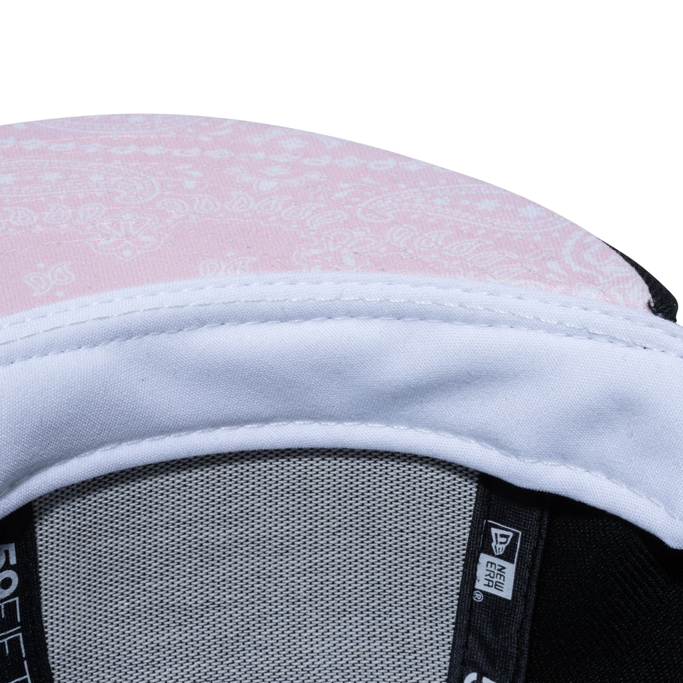 59FIFTY Paisley Under Visor デトロイト・タイガース ブラック ピンクアンダーバイザー