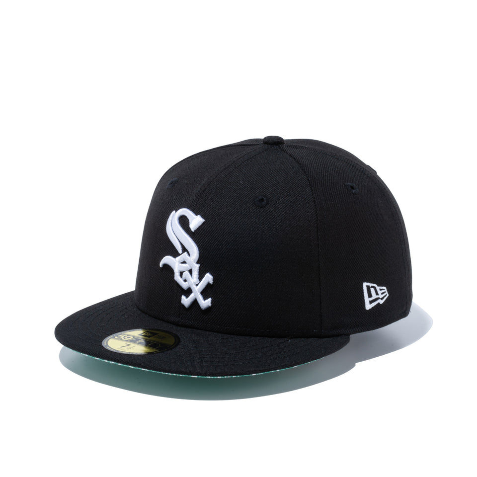 59FIFTY Paisley Under Visor シカゴ・ホワイトソックス ブラック グリーンアンダーバイザー