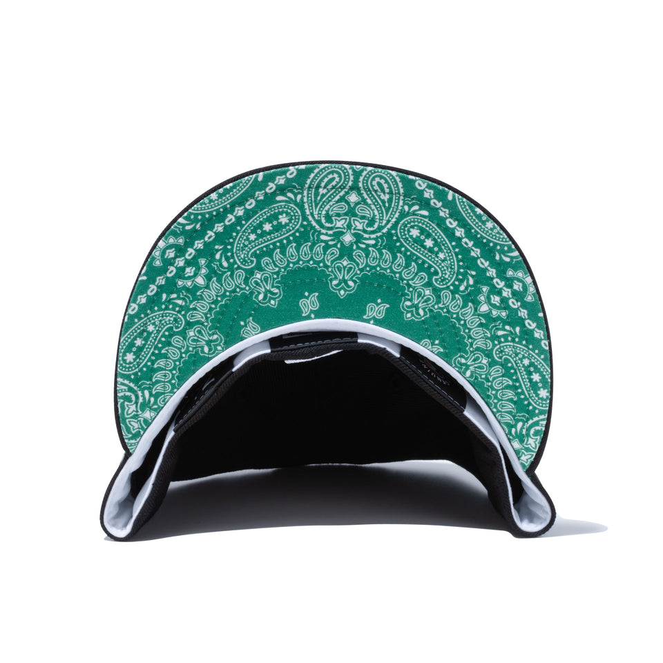59FIFTY Paisley Under Visor シカゴ・ホワイトソックス ブラック グリーンアンダーバイザー