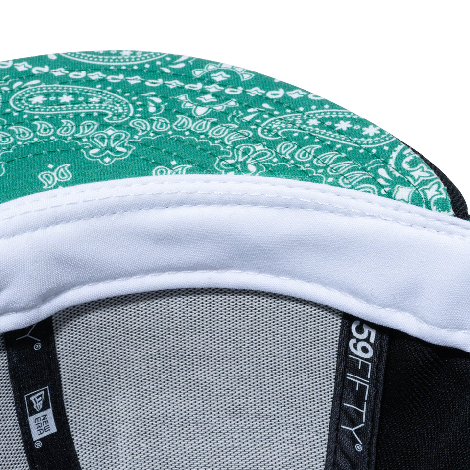 59FIFTY Paisley Under Visor シカゴ・ホワイトソックス ブラック グリーンアンダーバイザー