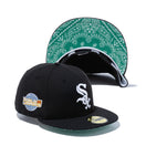 59FIFTY Paisley Under Visor シカゴ・ホワイトソックス ブラック グリーンアンダーバイザー