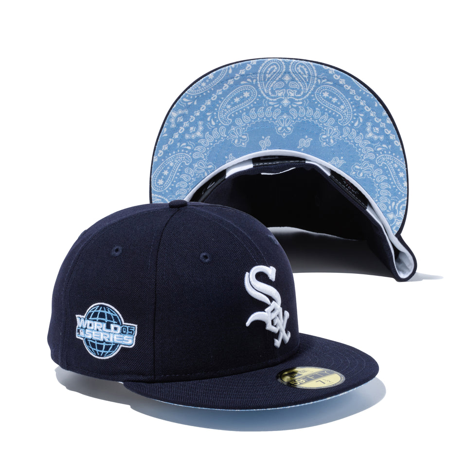 59FIFTY Paisley Under Visor シカゴ・ホワイトソックス ネイビー ブルーアンダーバイザー