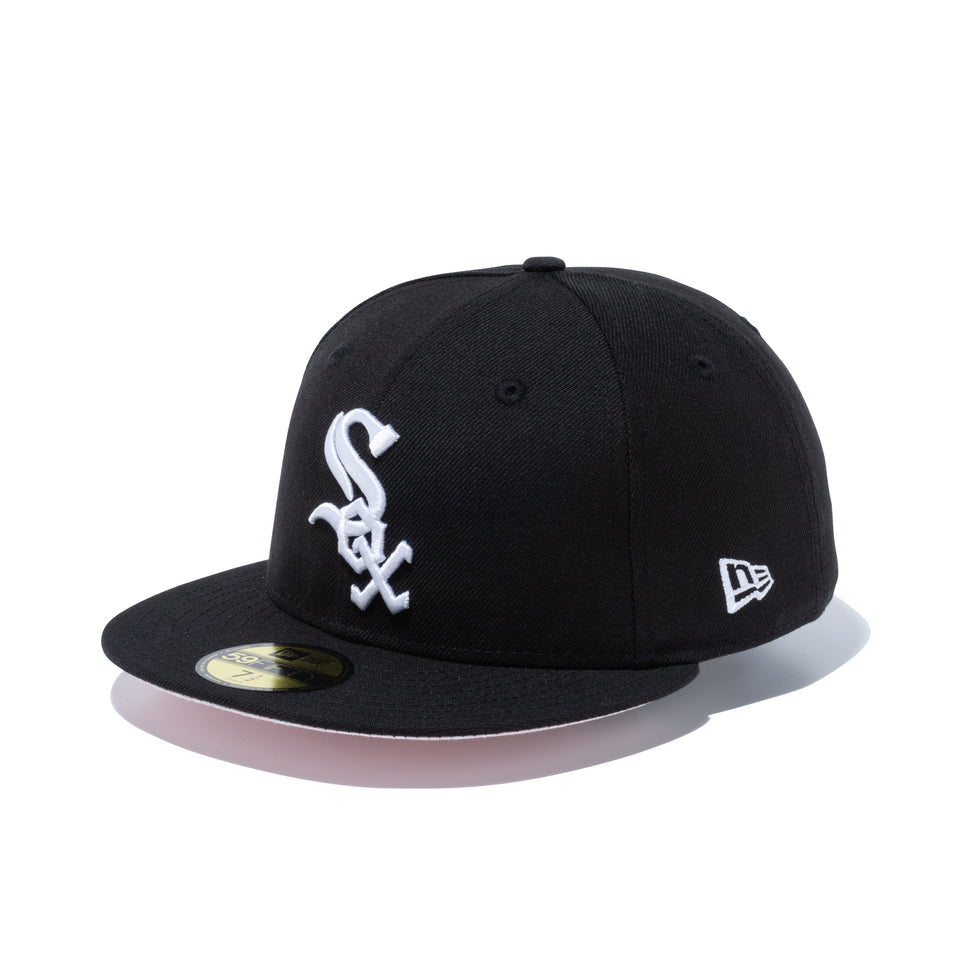 59FIFTY Paisley Under Visor シカゴ・ホワイトソックス ブラック ピンクアンダーバイザー