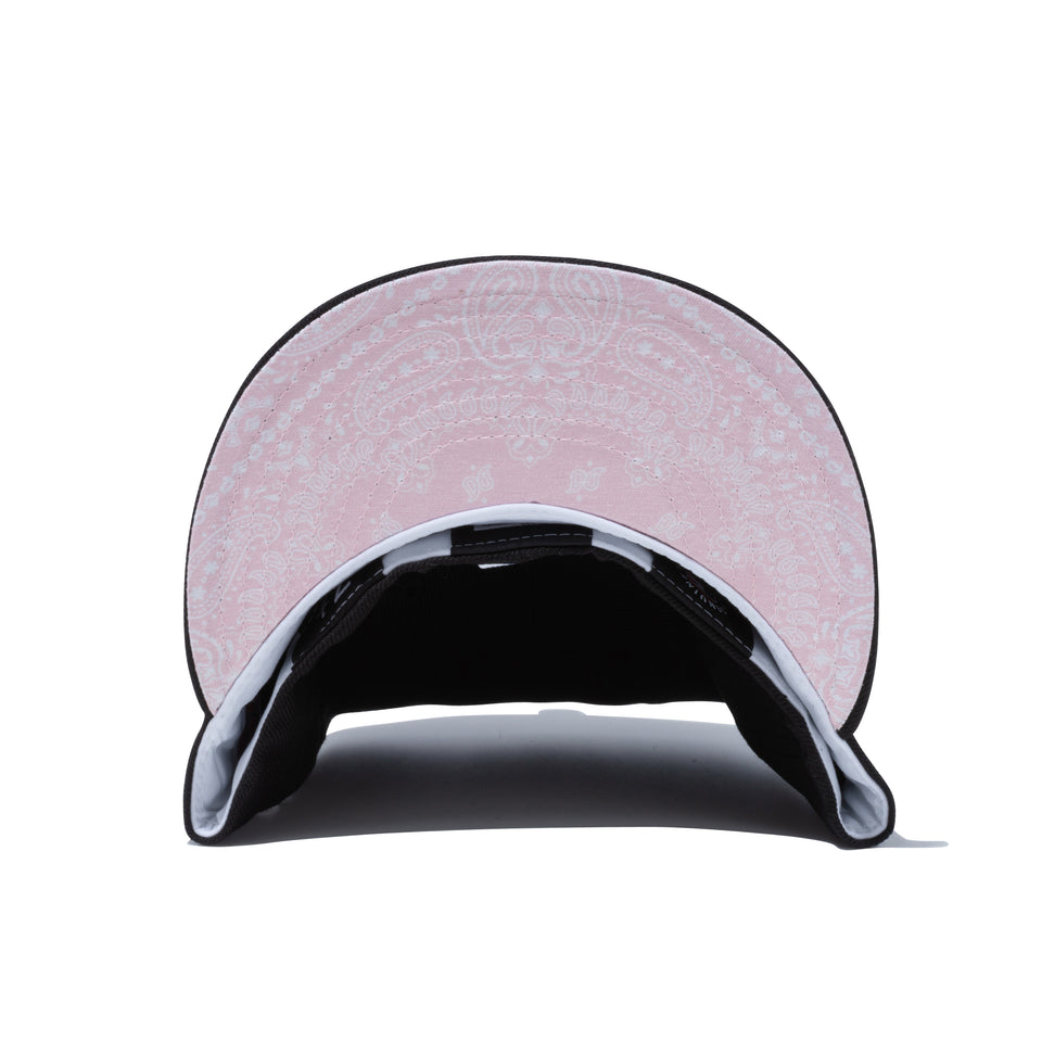 59FIFTY Paisley Under Visor シカゴ・ホワイトソックス ブラック ピンクアンダーバイザー