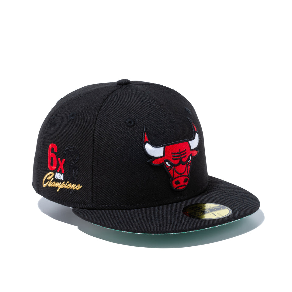 59FIFTY Paisley Under Visor シカゴ・ブルズ ブラック グリーンアンダーバイザー