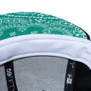 59FIFTY Paisley Under Visor シカゴ・ブルズ ブラック グリーンアンダーバイザー