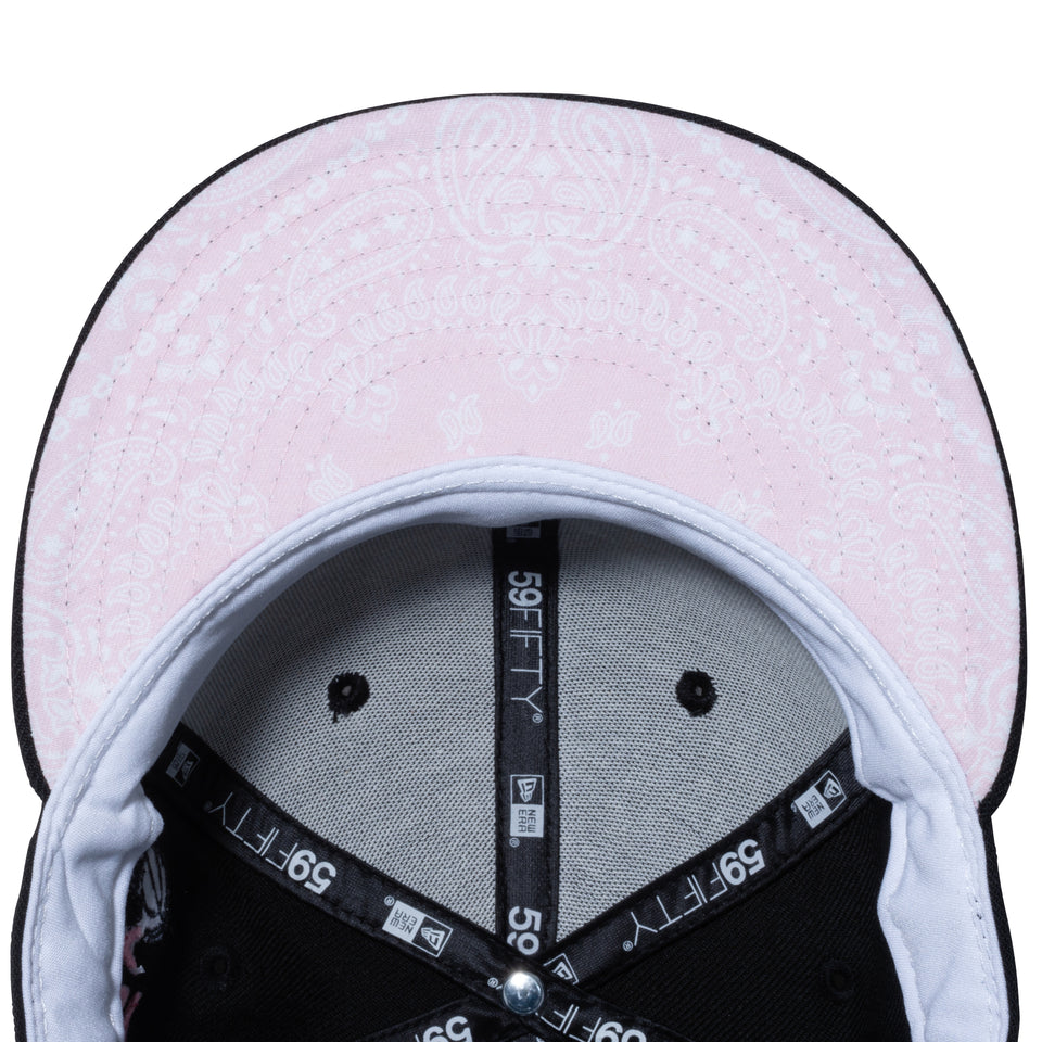59FIFTY Paisley Under Visor シカゴ・ブルズ ブラック ピンクアンダーバイザー