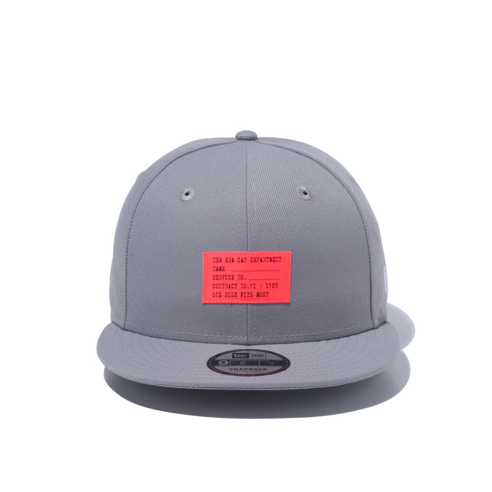 9FIFTY ネオンパッチ グレー 蛍光ピンクパッチ