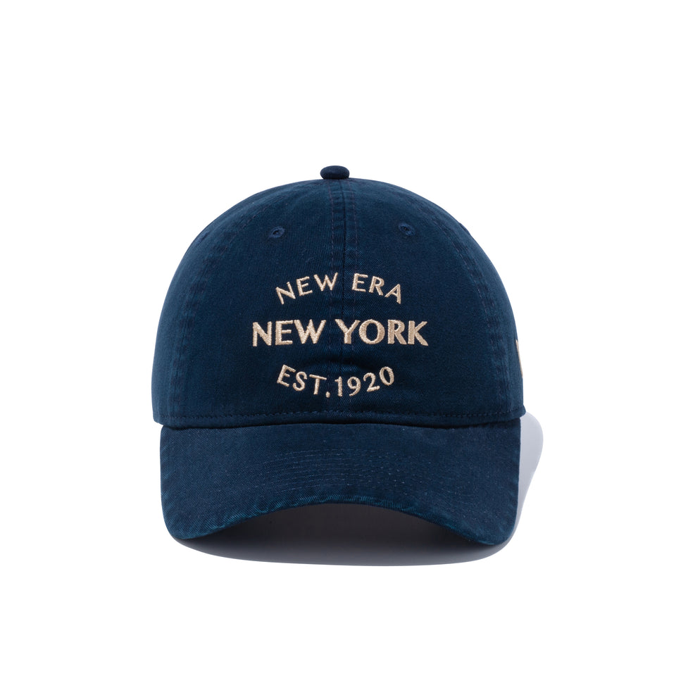 9THIRTY コールドウォッシュ NEW ERA NEW YORK EST.1920 ネイビー
