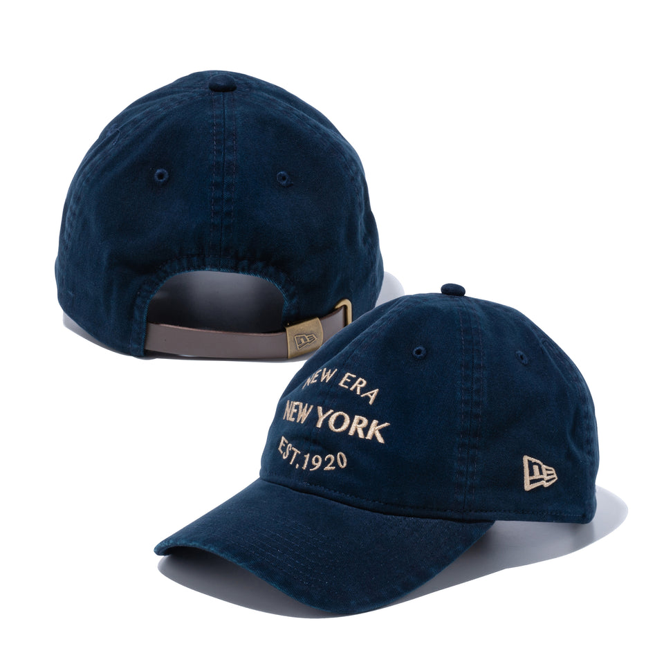 9THIRTY コールドウォッシュ NEW ERA NEW YORK EST.1920 ネイビー