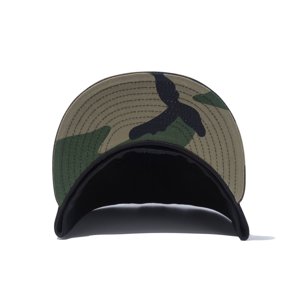 59FIFTY Originators Of The True Fitted ラバーパッチ ブラック/ウッドランドカモ