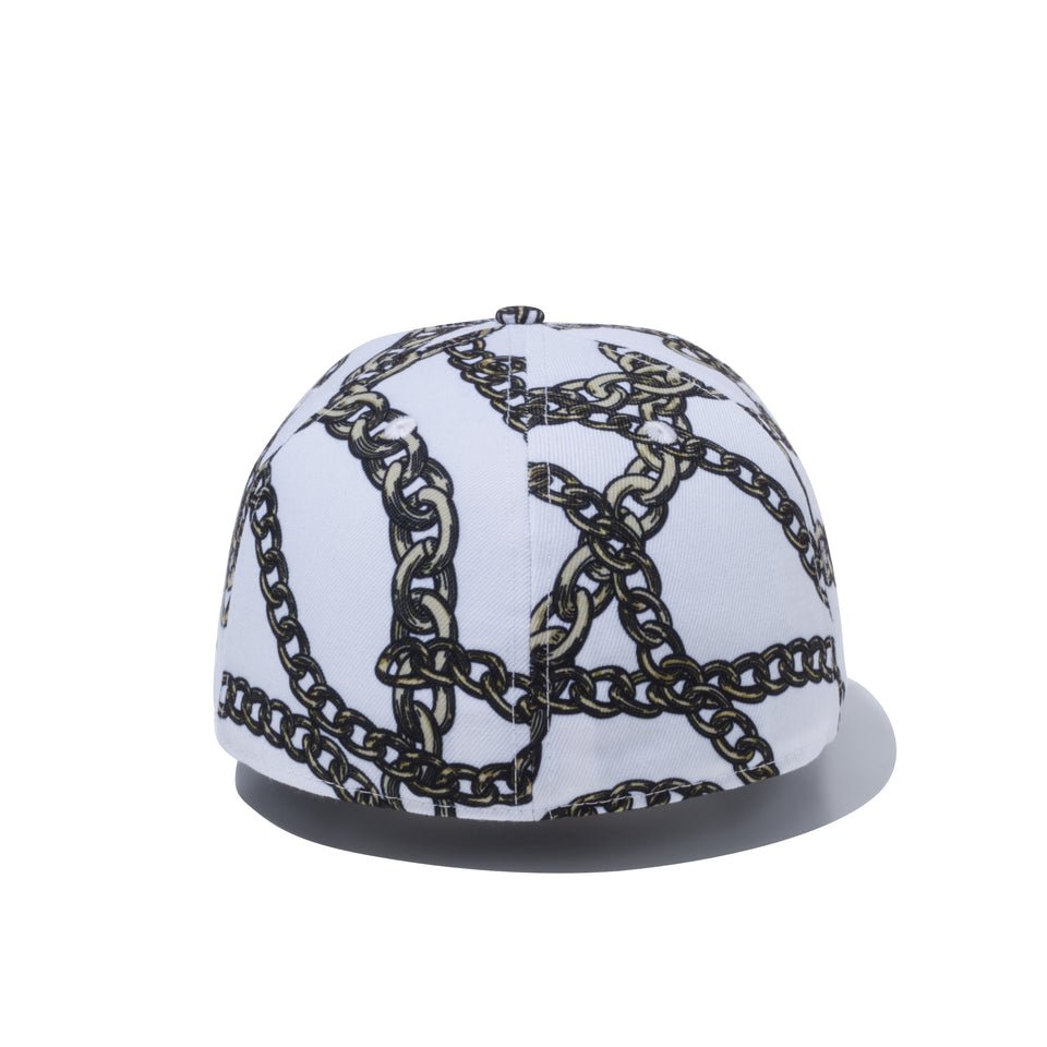 59FIFTY ゴールドチェーン オールオーバープリント ホワイト