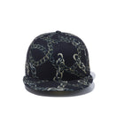 59FIFTY ゴールドチェーン オールオーバープリント ブラック