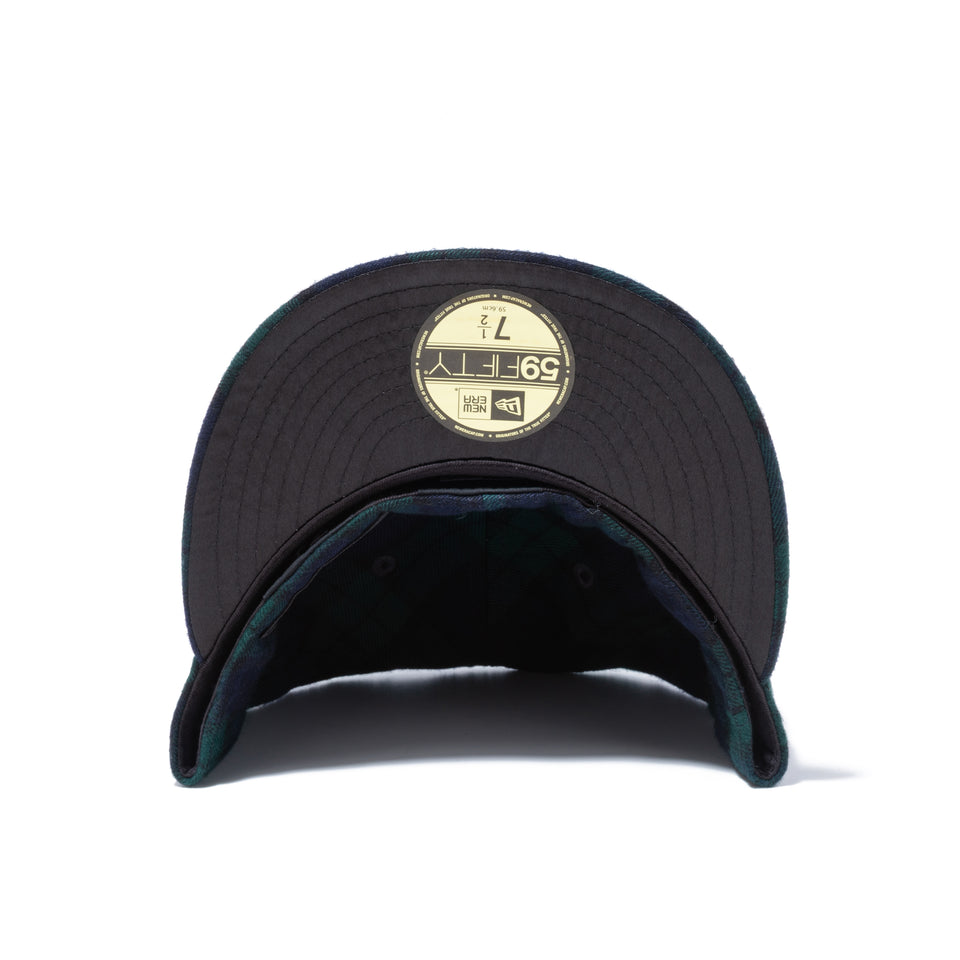 59FIFTY NEW ERA BLACK LABEL グリーンチェック パッチ