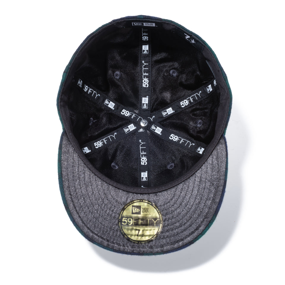 59FIFTY NEW ERA BLACK LABEL グリーンチェック パッチ
