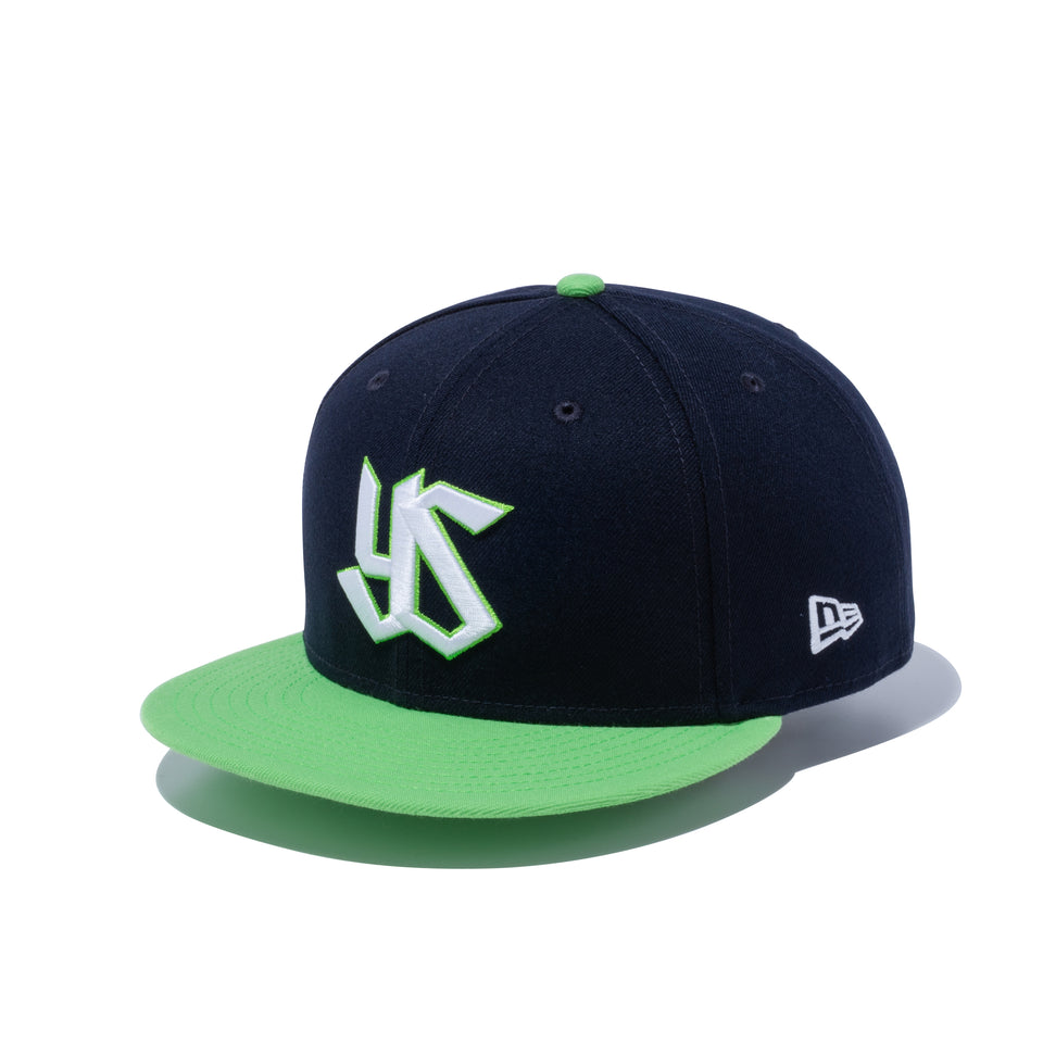9FIFTY 東京ヤクルトスワローズ ネイビー ライムグリーンバイザー