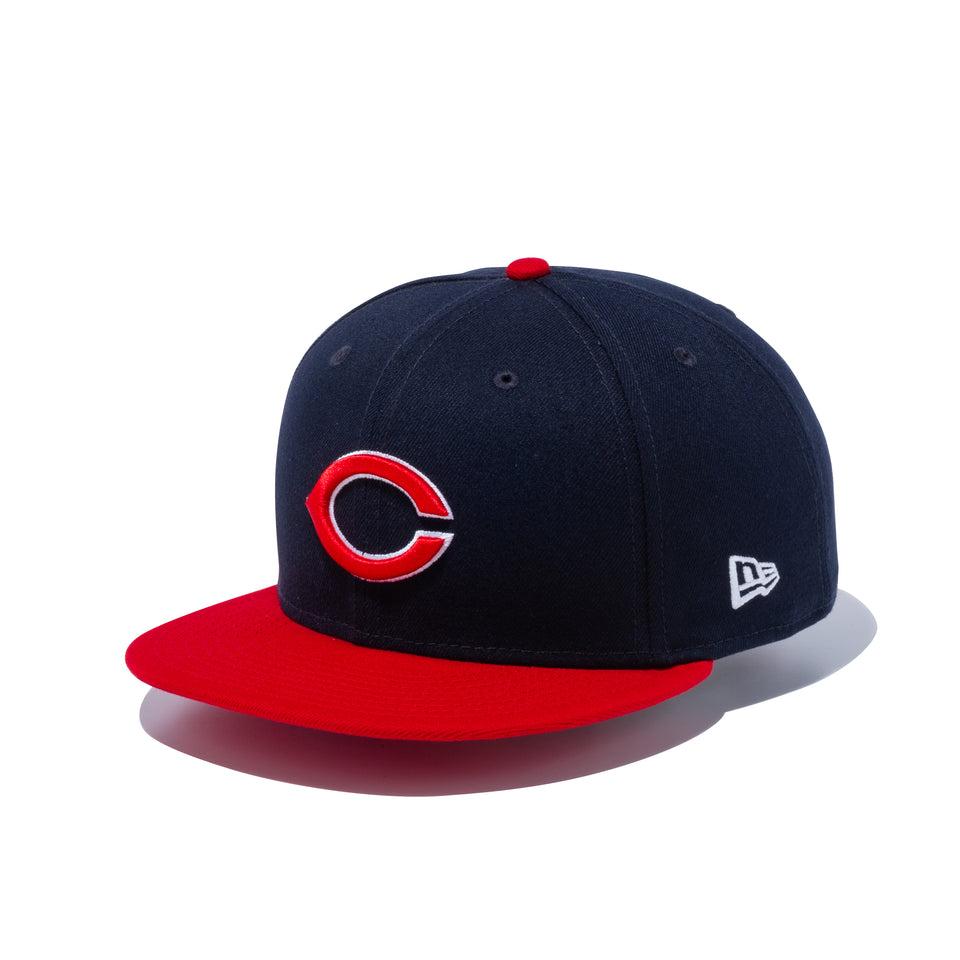 9FIFTY 広島東洋カープ ネイビー スカーレットバイザー