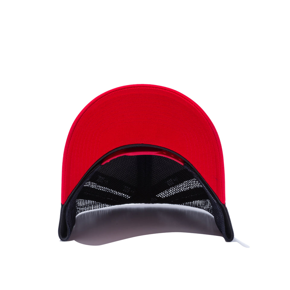 9FORTY A-Frame トラッカー ロサンゼルス・エンゼルス ネイビー × チームカラー レッドバイザー