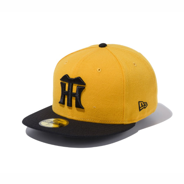 59FIFTY 阪神タイガース エーゴールド × ブラック ブラックバイザー