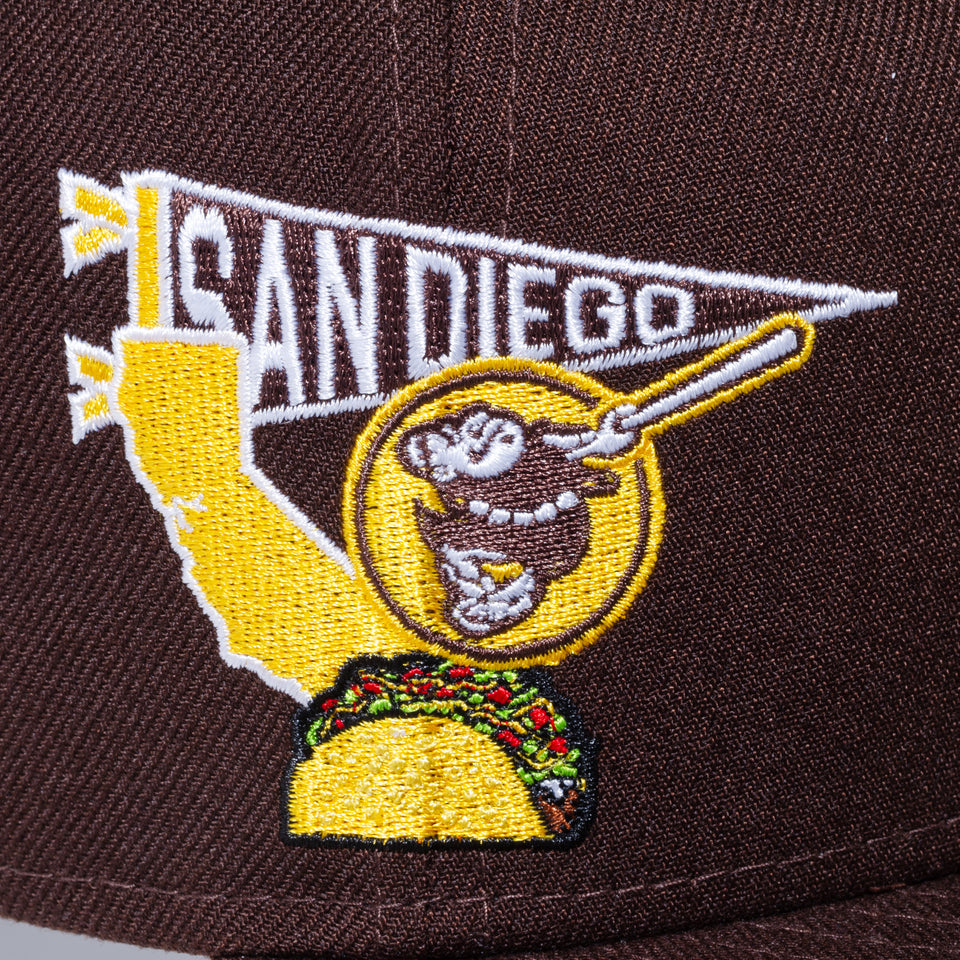 59FIFTY MLB CITY サンディエゴ・パドレス グレーアンダーバイザー