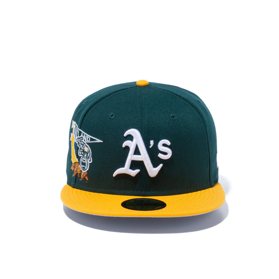 59FIFTY MLB CITY オークランド・アスレチックス グレーアンダーバイザー