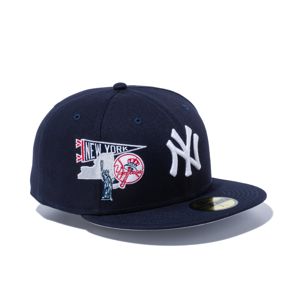 59FIFTY MLB CITY ニューヨーク・ヤンキース グレーアンダーバイザー