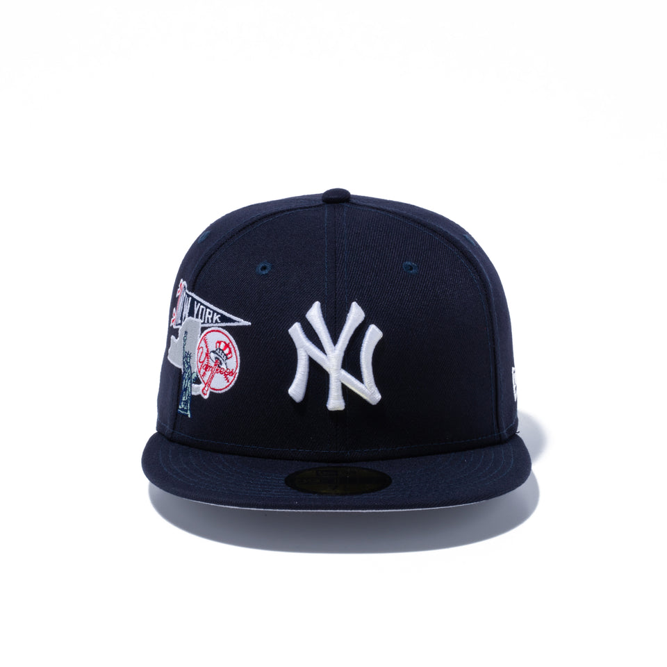 59FIFTY MLB CITY ニューヨーク・ヤンキース グレーアンダーバイザー