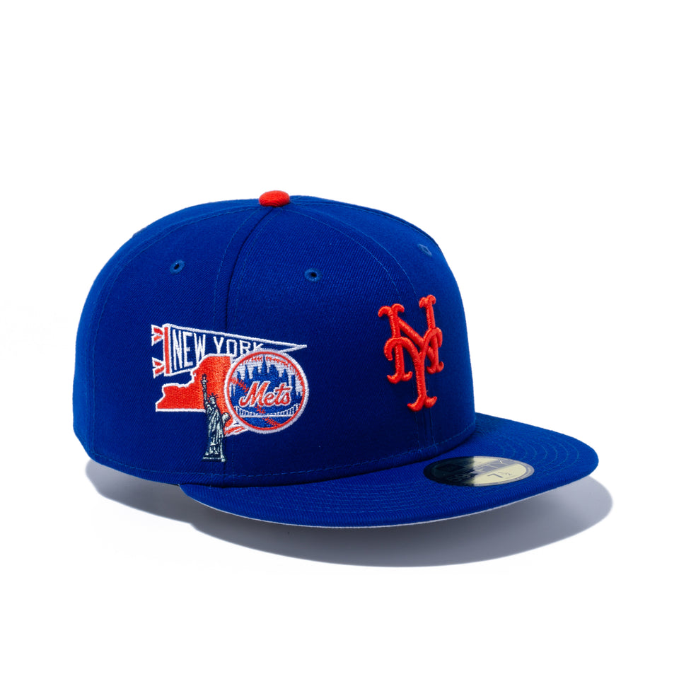 59FIFTY MLB CITY ニューヨーク・メッツ グレーアンダーバイザー