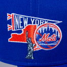 59FIFTY MLB CITY ニューヨーク・メッツ グレーアンダーバイザー