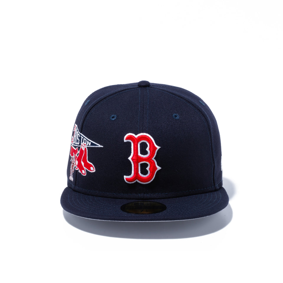 59FIFTY MLB CITY ボストン・レッドソックス グレーアンダーバイザー