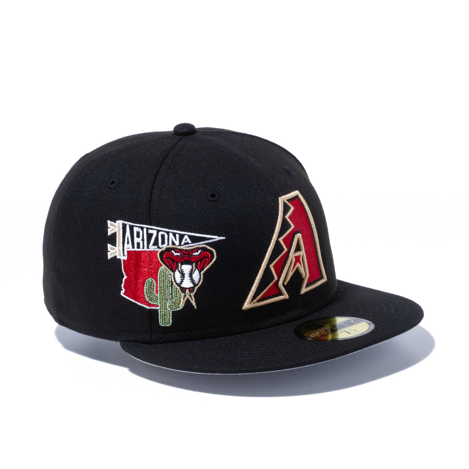 59FIFTY MLB CITY アリゾナ・ダイヤモンドバックス グレーアンダーバイザー