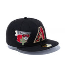 59FIFTY MLB CITY アリゾナ・ダイヤモンドバックス グレーアンダーバイザー