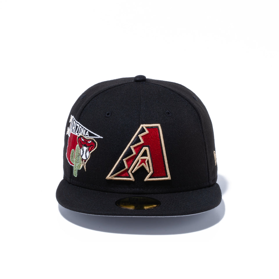 59FIFTY MLB CITY アリゾナ・ダイヤモンドバックス グレーアンダーバイザー